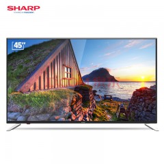 夏普（SHARP)45英寸日本原装面板高清HDR智能语音网络液晶平板电视机